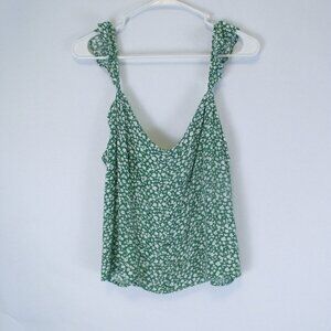 Banana Republic Green floral Tank Top